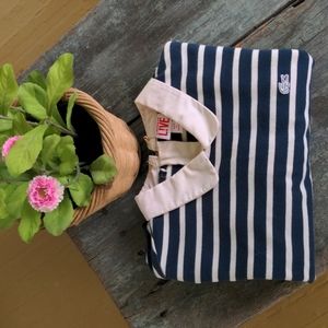 Lacoste striped knit dress size m